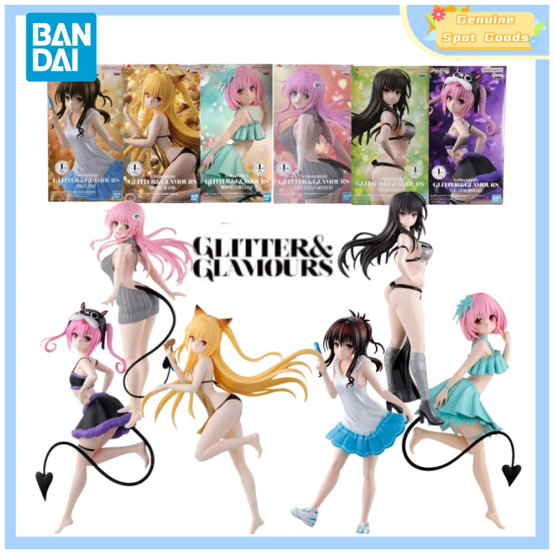 Bandai Asli To LOVEru DARKNESS GLITTER & GLAMOURS MIKAN YUKI Figur Aksi Anime Model Mainan Hadiah untuk Mainan Hobi Anak-anak