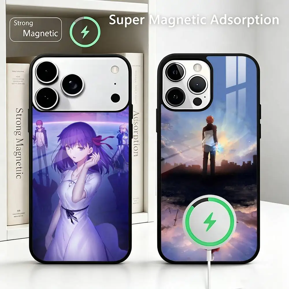 Чехол для телефона с беспроводной зарядкой Clash With Future Self Fatestay night UBW, совместимый с iPhone 17/16/15/14/13/12/11