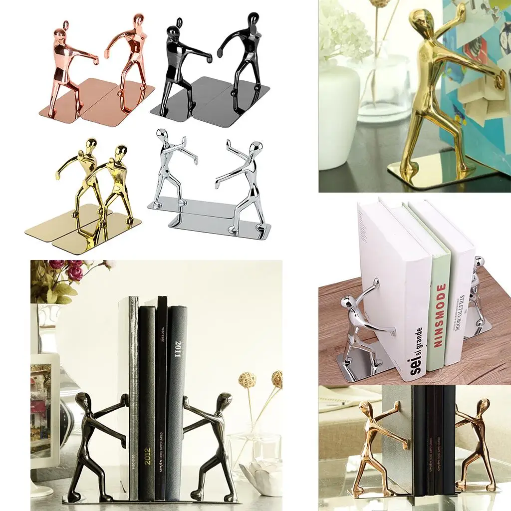 Couple Kung Book End Holder Desktop Book Stand for Home Decor
