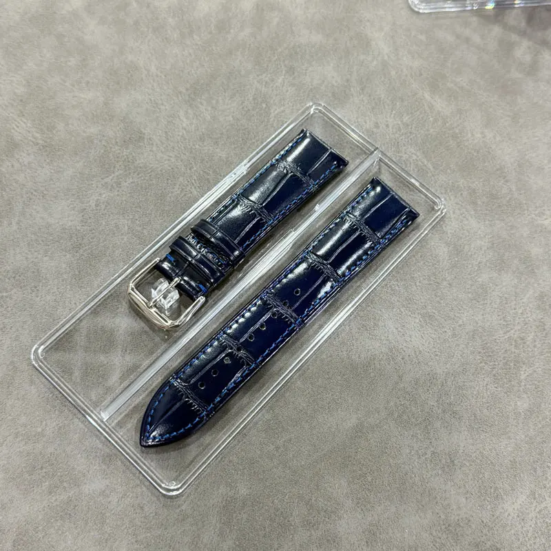 FUYIJIA زوجين مخصص لينة جلد البقر حزام 316L دبوس من الفولاذ المقاوم للصدأ مشبك الساعات 10 مللي متر ~ 24 مللي متر نمط التمساح المعصم الفرقة