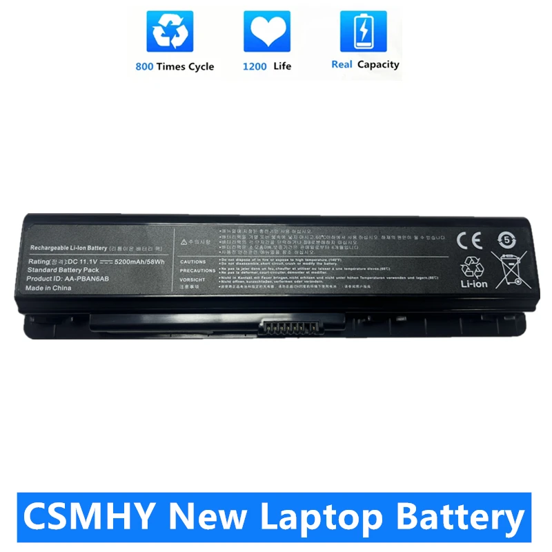 

CSMHY New oem AA-PBAN6AB AA-PLAN6AB AA-PLAN9AB Laptop Battery For Samsung 200B 400B 600B NP200B NP400B NP600B P200