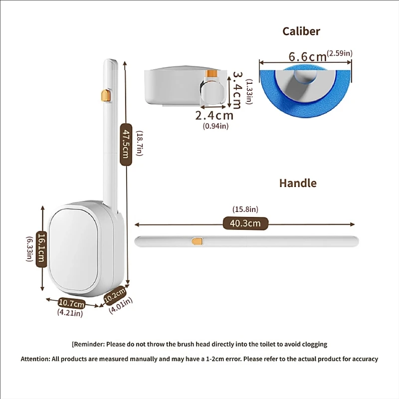 Intelligent Touches Activated Toilet Brush Releases Cleaning Solution When Wet for House