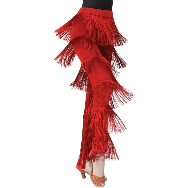 Latin Dance Pants Fringed Dance Pants Bull Dance Pants Dance Pants Latin Dance Ballroom Dance Fringed Dance Pants Practice Pants