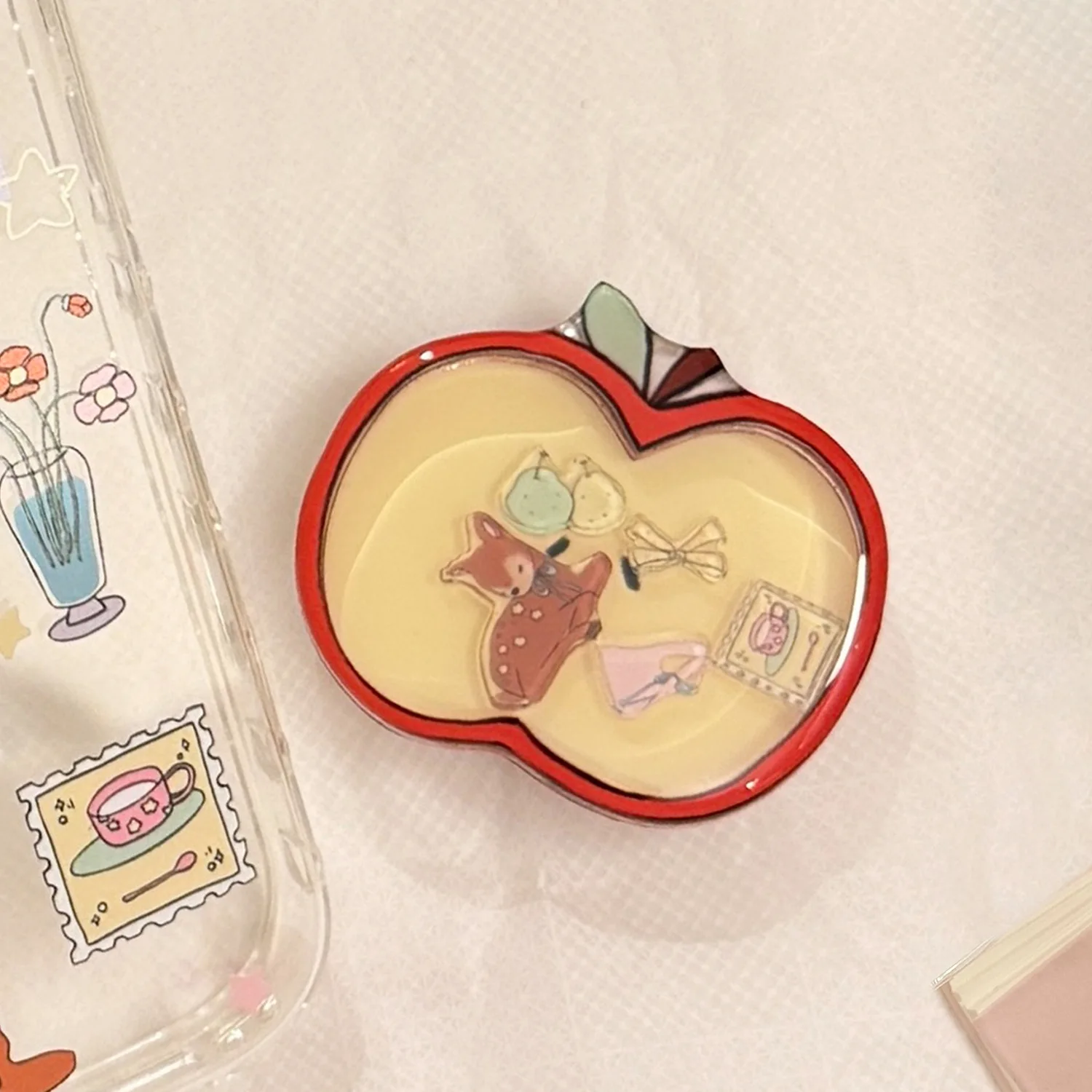 Niche Ins Style Vegetable Tomato Fruit Strong Magnetic Suction Bracket MagSafe Magnetic Suction Phone Holder Strong Suction