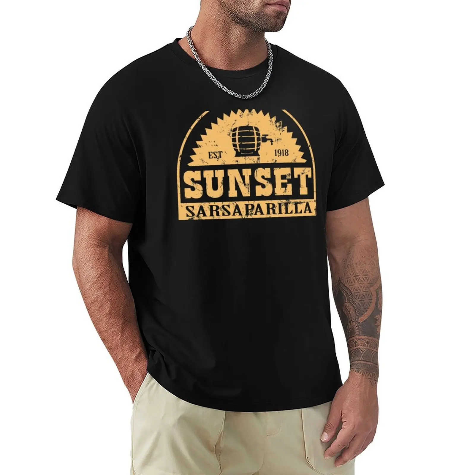 Sunset Sarsaparilla T-Shirt Daily Wear Print T-Shirt
