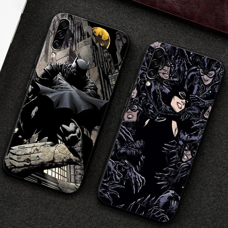 Phone Case For Samsung Galaxy A7 A8 A9 2018 A30 A30S A50 S A20 A70 A10 Note 9 10 20 Ultra Back Cover Marvel Batmans Catwomans