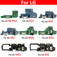 NEW For LG K8 Plus K22 K41S K42 K50S K51S K52 K61 K62 USB Charging Port Charger Board Socket Jack Plug Connector Microphone Flex