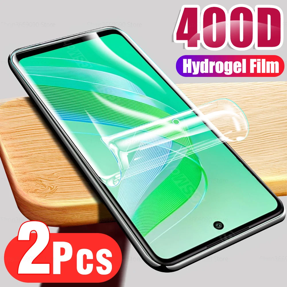 

2PCS Full Cover Hydrogel Film For IInfinix Smart 8 4G Protective Soft Film For Infinix Smart8 6.6 inches X6525 Screen Protectors