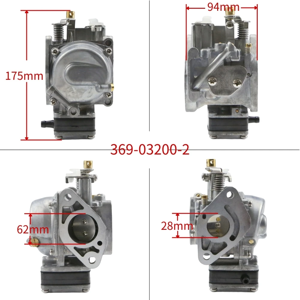 For P21AXM Assembly for Tohatsu Nis San 5HP M5B M5BS 369-03200-2 Outboard Motor Carburetor