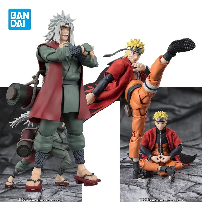 

В наличии Bandai Original S.H.Figuarts NARUTO Shippuden JIRAIYA Naruto Uzumaki Sage Mode Аниме фигурка Фигурки Модель игрушки