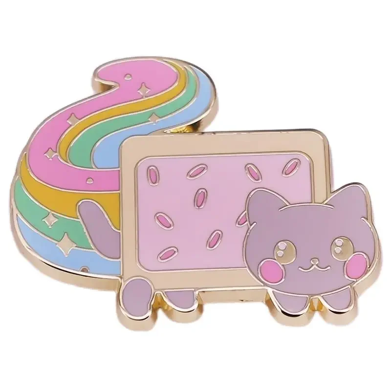 Rainbow Cat Hard Enamel Pin Kawaii Animal Badge Brooch for Jewelry Accessory