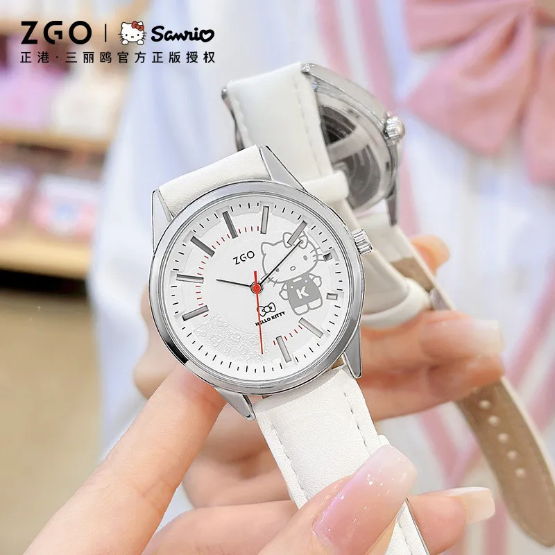 ZGO x Hello Kitty Watch for women Student Girlfriend Watch Cinnamoroll Dog Quartz Watch 2179