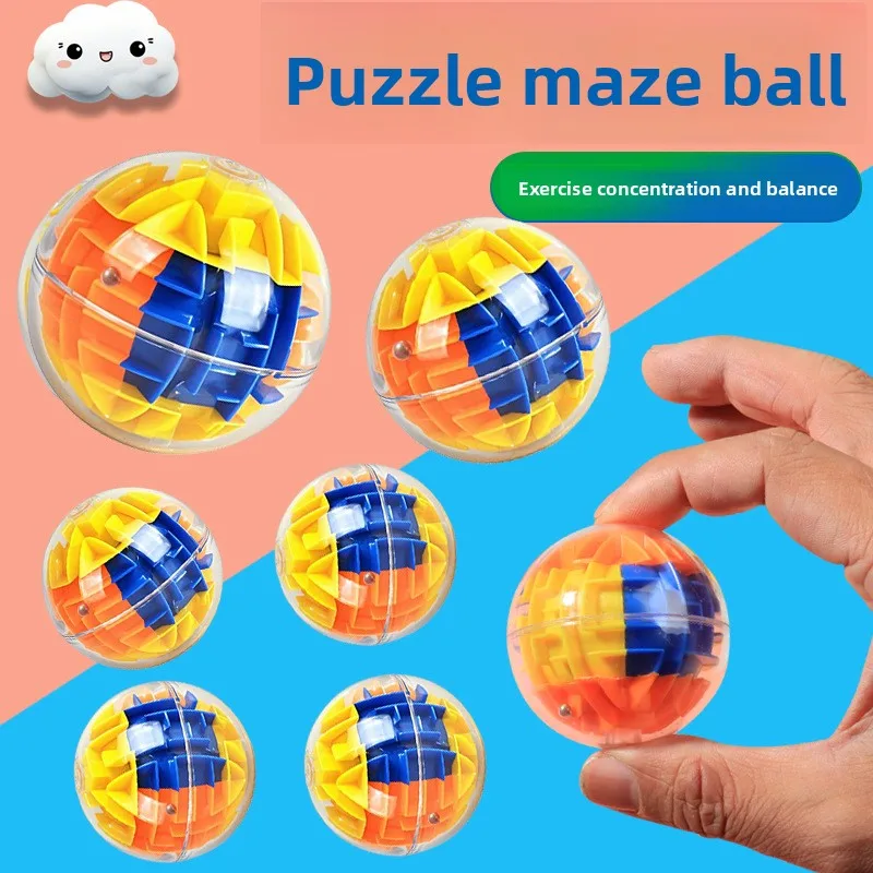 

Intelligence maze ball 3d rubik's cube maze ball educational toy wholesale concentration toy foreign trade cross-border