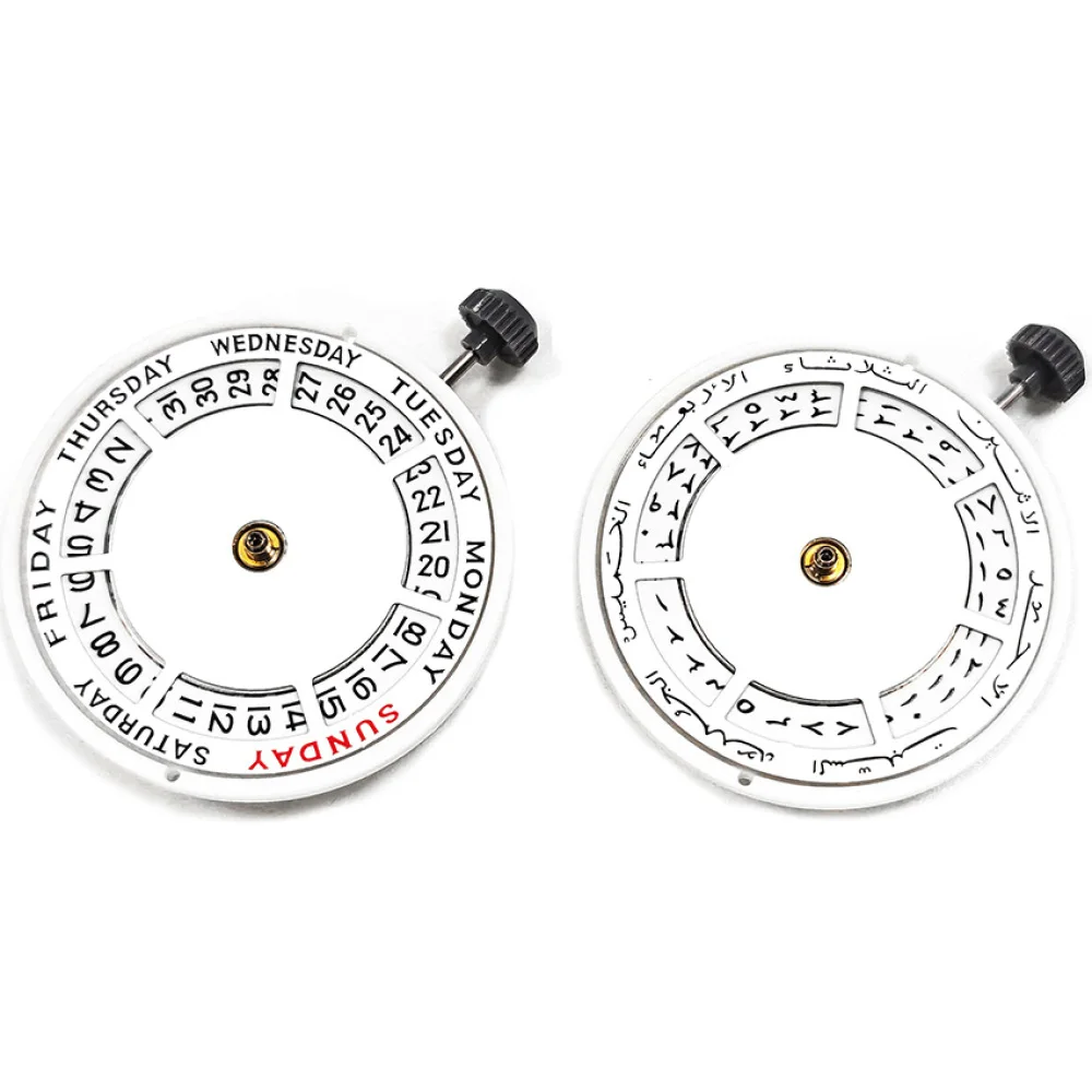 1 шт., белая арабская помадка/номер 8285, автоматический механический механизм, мод DD, механизм для часов, неделя на 12 часов/дата, at3 o'clock
