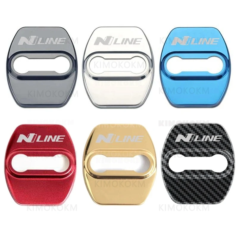 Juego de 4 Cubiertas para Cerraduras de Puerta de Coche Hyundai ELANTRA NLine, Adhesivos Antirust para Hyundai Tucson, Creta, I20, I30, ENCINO, MISTRA, Sonata