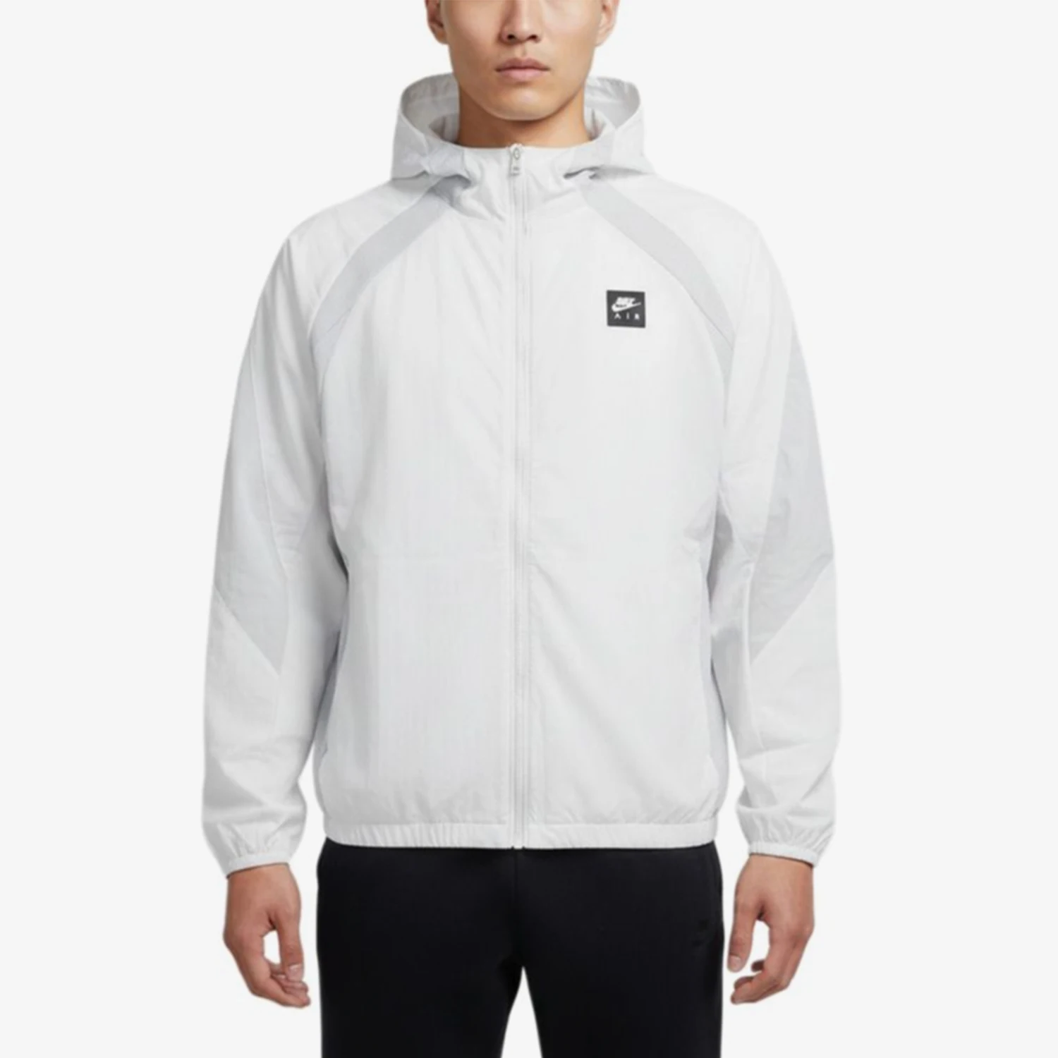 Nike genuine AirWVNJKT new men's white gray hooded jacket jacket HJ0635-009