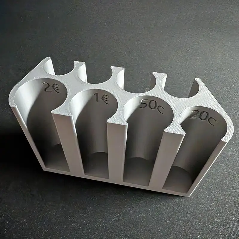 Euro Coin Storage Box Euro Holder Coin Dispenser 2€ 1€ 50c Coin Change Holders Plastic Coin Organizer Money Boxes