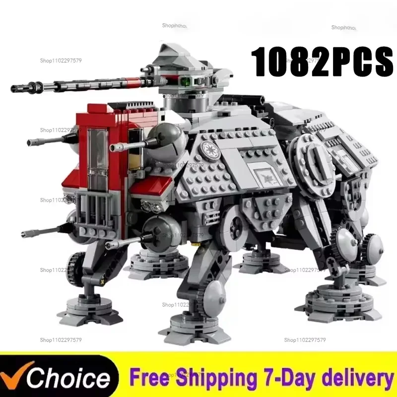 2026 Technical Walker All Terrain Machine 1082PCS Assembly Building Blocks Robot Kit Bricks Model Adult Gift Children's Day Toys