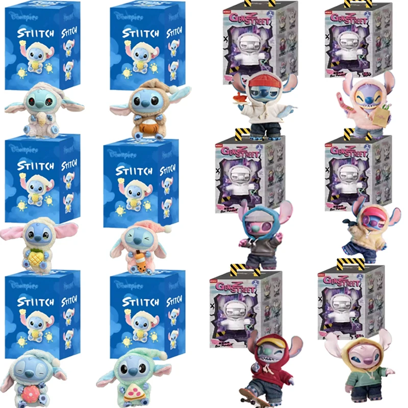 Zabawka Stitch Seria Jedz Coś Przed Snu Blind Box Mystery Box Figurka Anime Stitch Lalka Zawieszka Ozdoby Prezent Świąteczny dla Dzieci