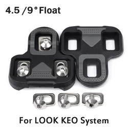 Road Bike Cleats for LOOK KEO Pedals Self-lock Road Cycling Shoes Cleats Ultralight Non-slip Bicycle Cleat Float 4.5 9 Degree