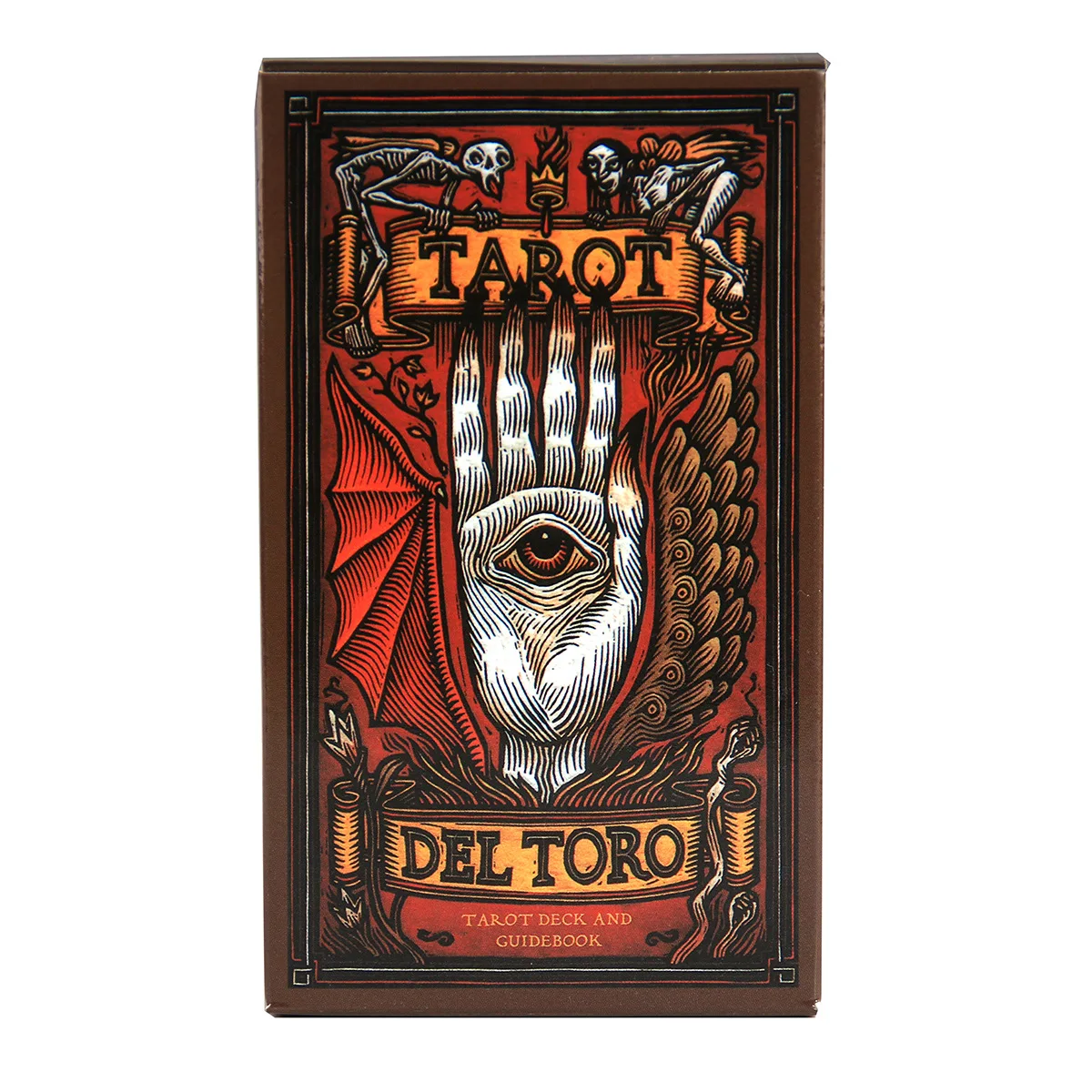 Tarot del A Tarot Deck and Guidebook Inspired by the World of Guillermo del Toro Novelty Book Beginners Card Game Deck Toy