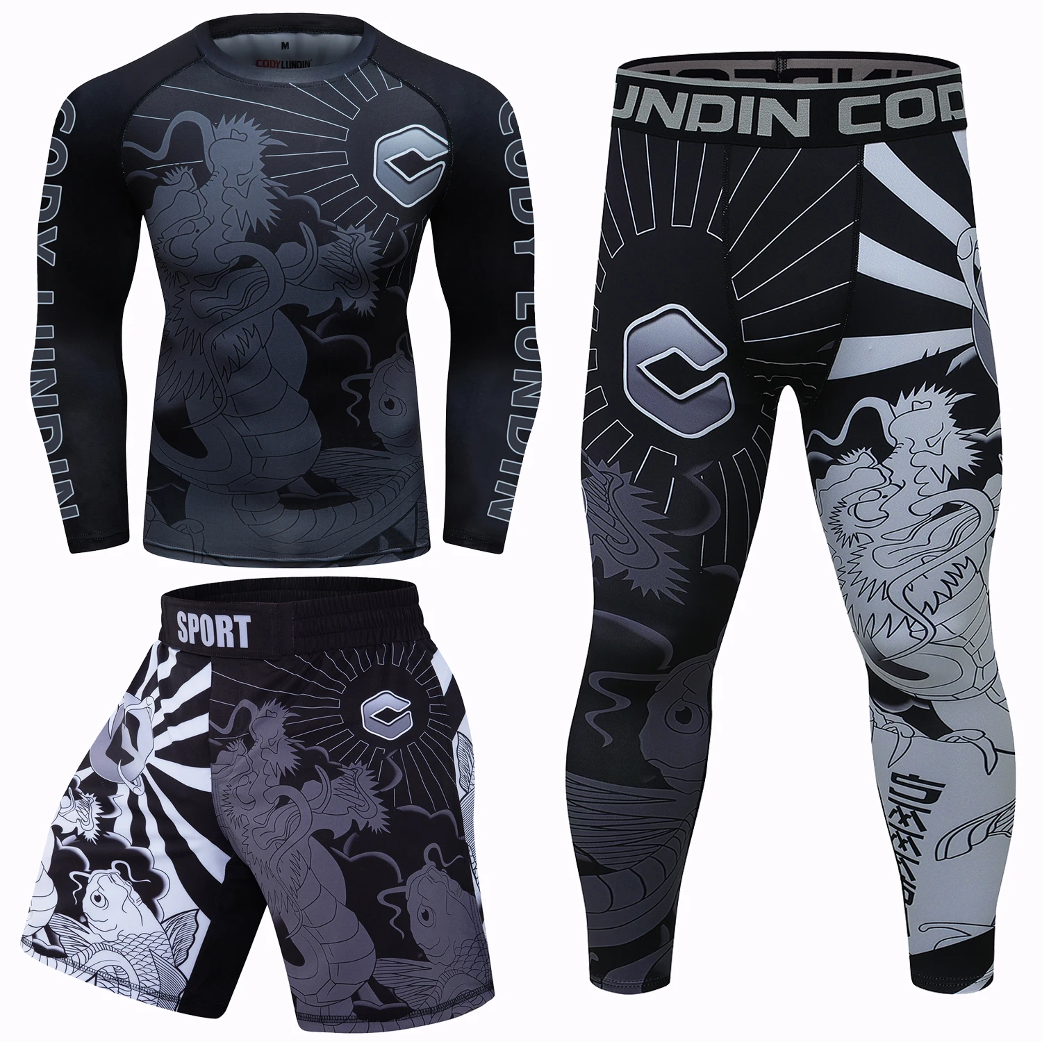 Custom MMA  Tshirt+Pants Boxing Muay Thai Shorts Rashguard kickboxing Sets Fitness Sport Jersey Jiu Jitsu Bjj No Gi Sportsuits