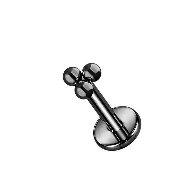 1/10pcs ASTM F136 Titanium 16G Mini 3 Kraal Cluster Labret Lip Piercing Tragus Kraakbeen Helix Conch oorbel Stud Neus Piercing