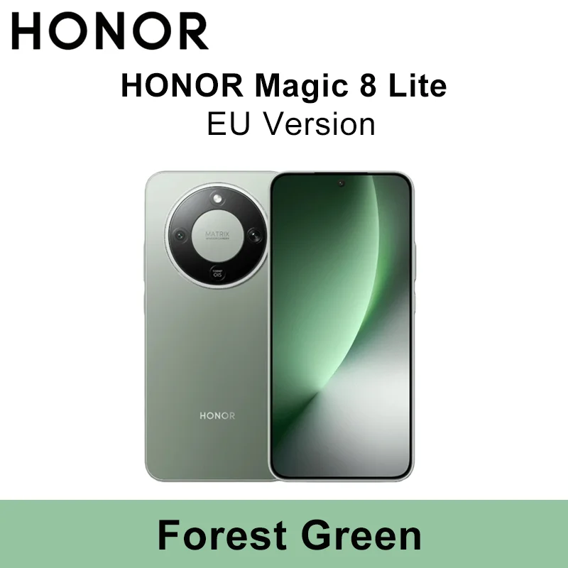 HONOR Magic 8 Lite EU-Version 5G Smartphone Snapdragon 6 Gen4 2,5m Sturzfest IP69K Staubresistent 7500mAh 108MP OIS AI eSIM