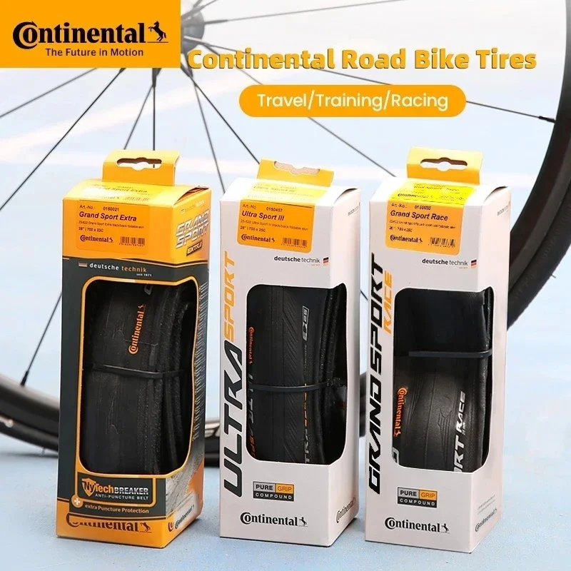 1 PCE Continental Road Tire ULTRA SPORT III & GRAND Sport Race 700× 23C /25C/28C Gravel Road Bicycle E-Bikes Folding Tyre