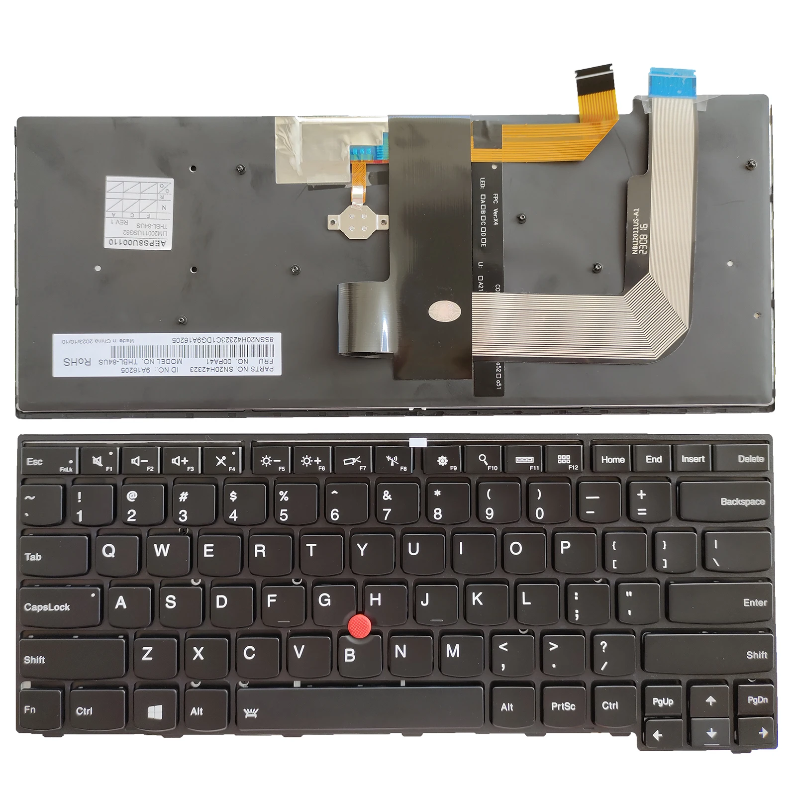 Laptop Replacement US Layout Keyboard for Lenovo Thinkpad T460P (Type 20FW 20FX)