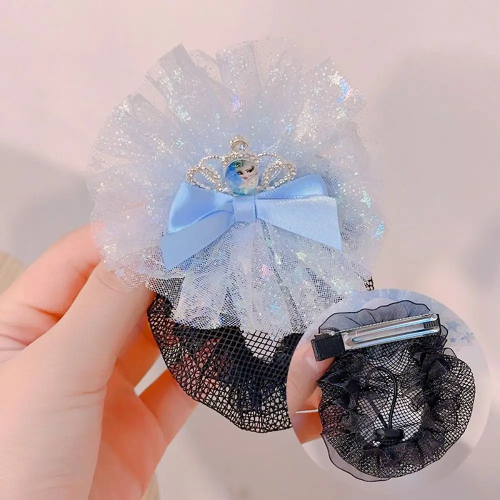 Elegante princesa snood primavera clipe malha colorida estrela redes de cabelo invisível estrela lantejoulas redes de cabelo realizar