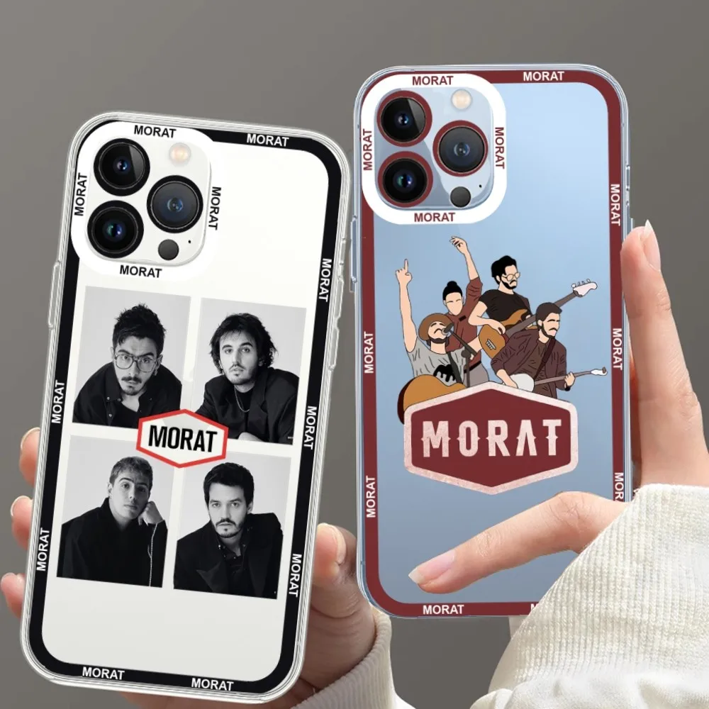 Morat Band Phone Case For iPhone 11 12 Mini 13 14 15 Pro Max Transparent Shell