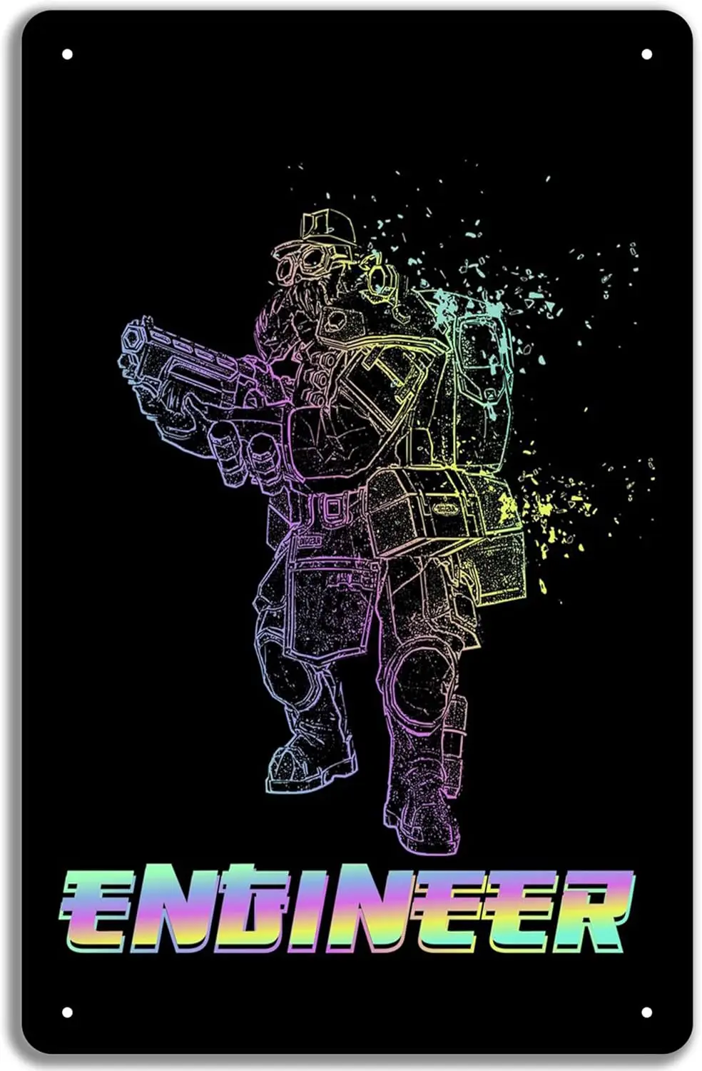 Deep Rock Galactic Enginee Deep Rock Galactic Wall Art Gift, Metal Tin Sign -aluminum sign