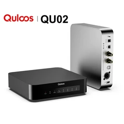 Quloos QU02 USB Bridge  Digital Audio Interface to SPDIF AES/EBU I2S DSD512 for DAC Connected  PC Mobile Phone Tablets QLS