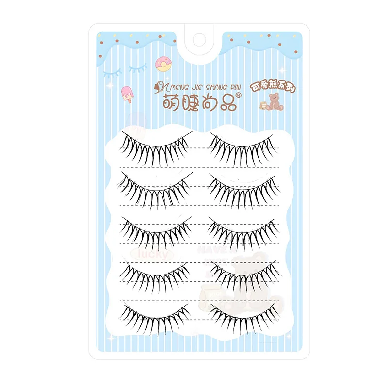 韓国 U 字型個別つけまつげラッシュエクステンションナチュラルコミックアイラッシュクラスターメイクアップ再利用可能なまつげ卸売
