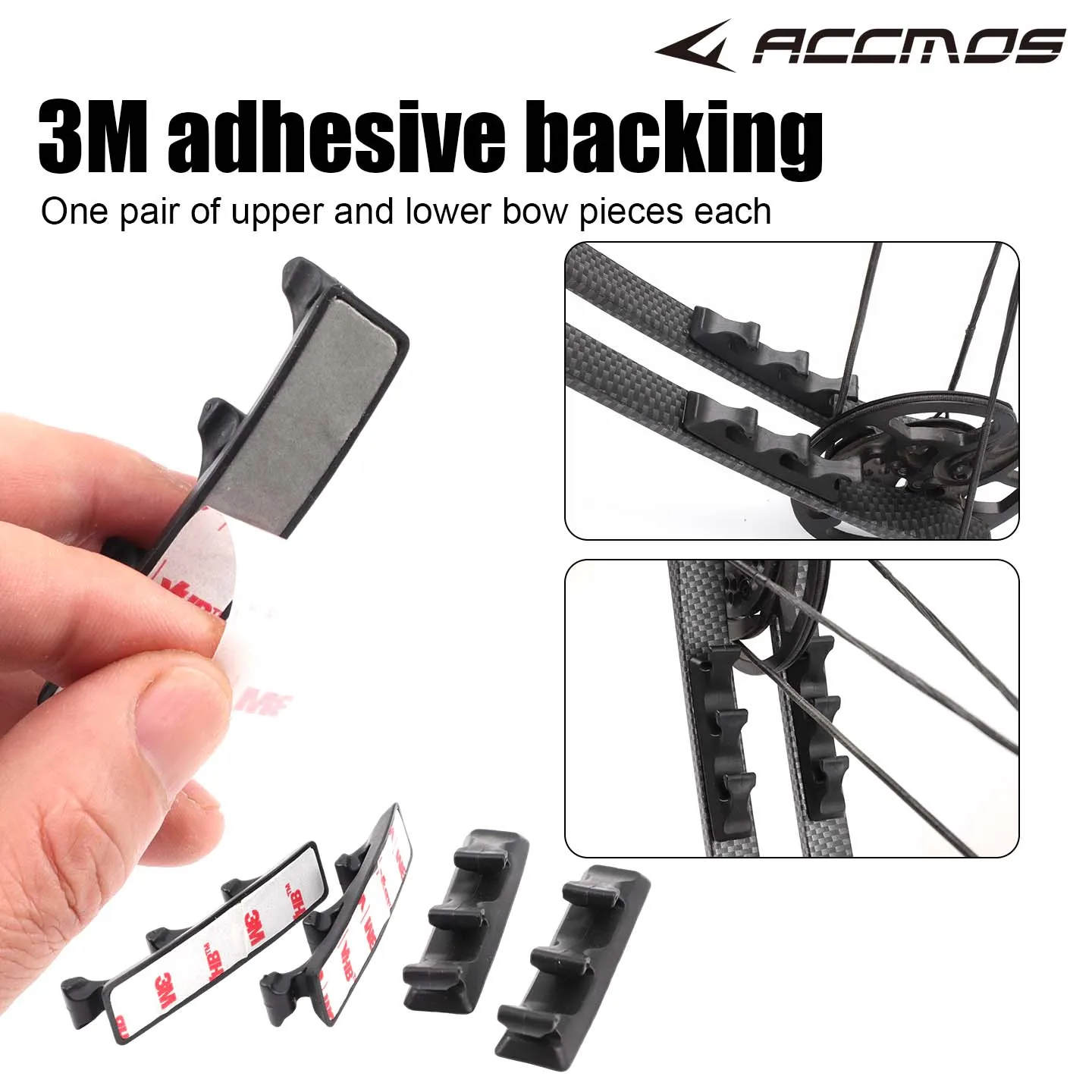 4PCS Compound Bow String Separator Anti-Friction Cable Guard with  shock absorption Noise Reduction