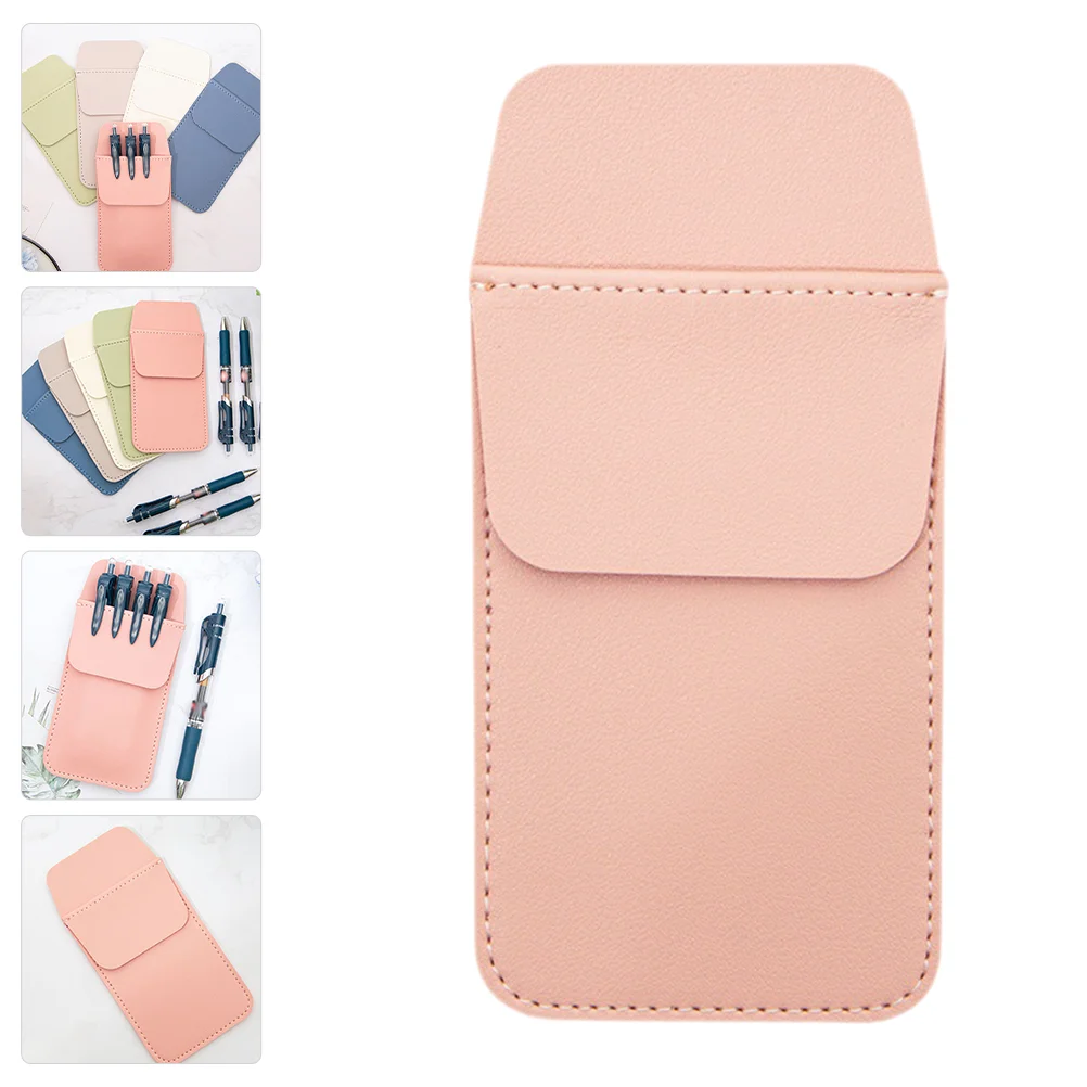 

Pencil Medical Case Work Binder Holder Pu Counter Clips for Shirt Pocket