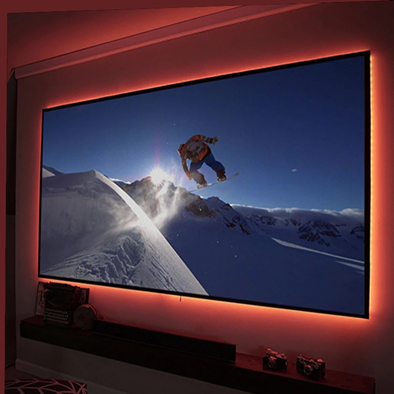 8K/4k Ultra HD Home Theater Fixed Frame Bezel-less Projector Screen Projection Screen 150 Inch