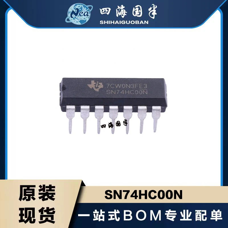 

10PCS SN74HC00N SN74HC02N SN74HC03N DIP14 SN74HC04N SN74HC05N SN74HC10N SN74HC14N 4/6-ch Inverters Logic Gate