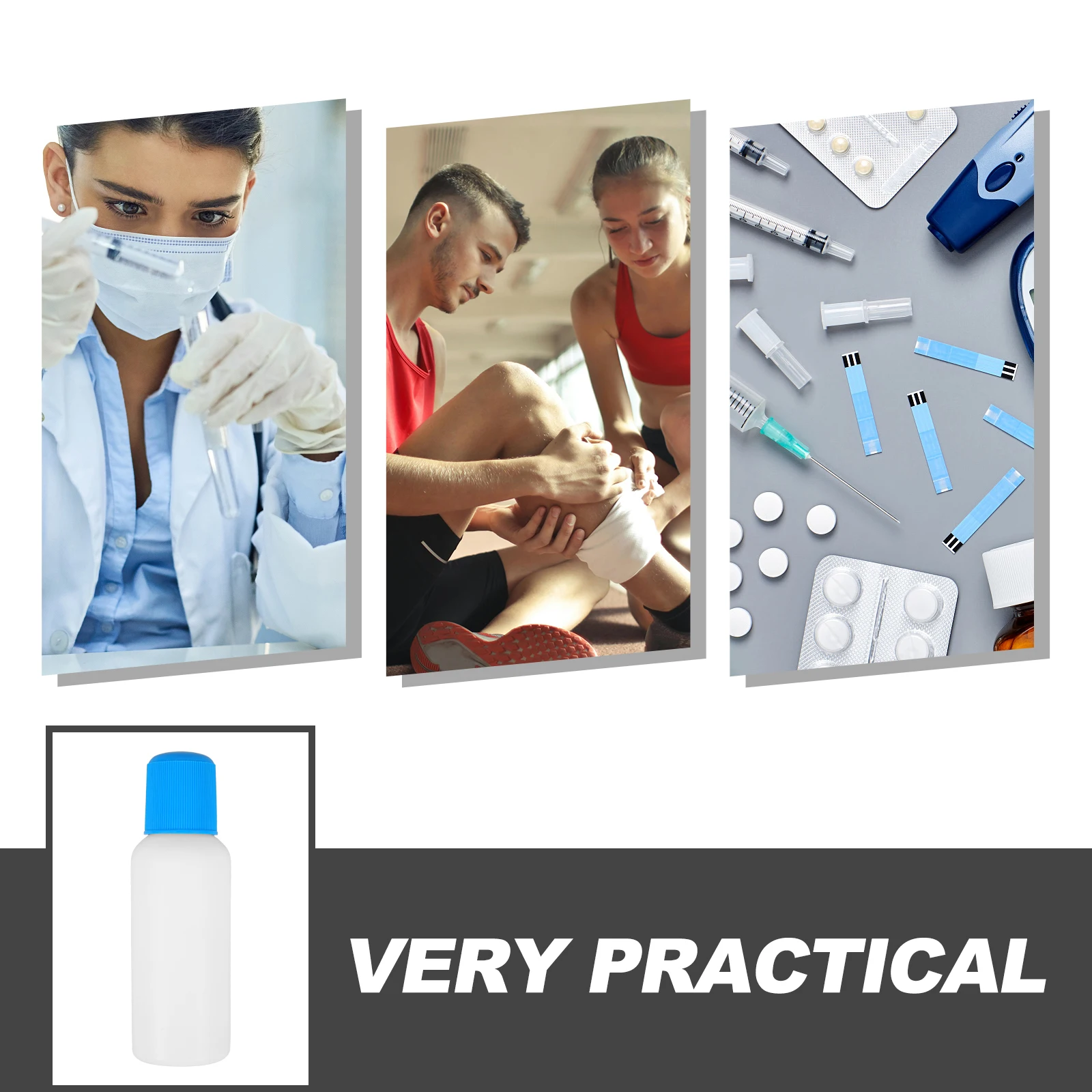 

6 Pcs Liniment Bottle Applicator Sponge Head Dispenser Lotion Small Liniments Travel