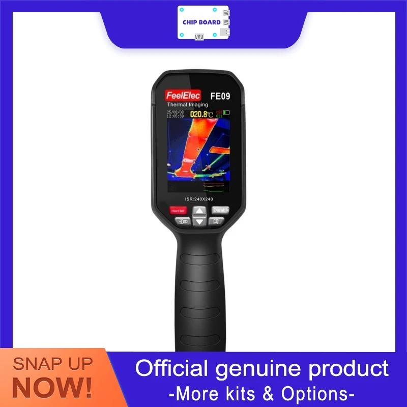 Feelelec FE09 Handheld Infrared Thermal Imager – HD for Circuit Testing, Leak Detection, Maintenance and Temperature Measurement