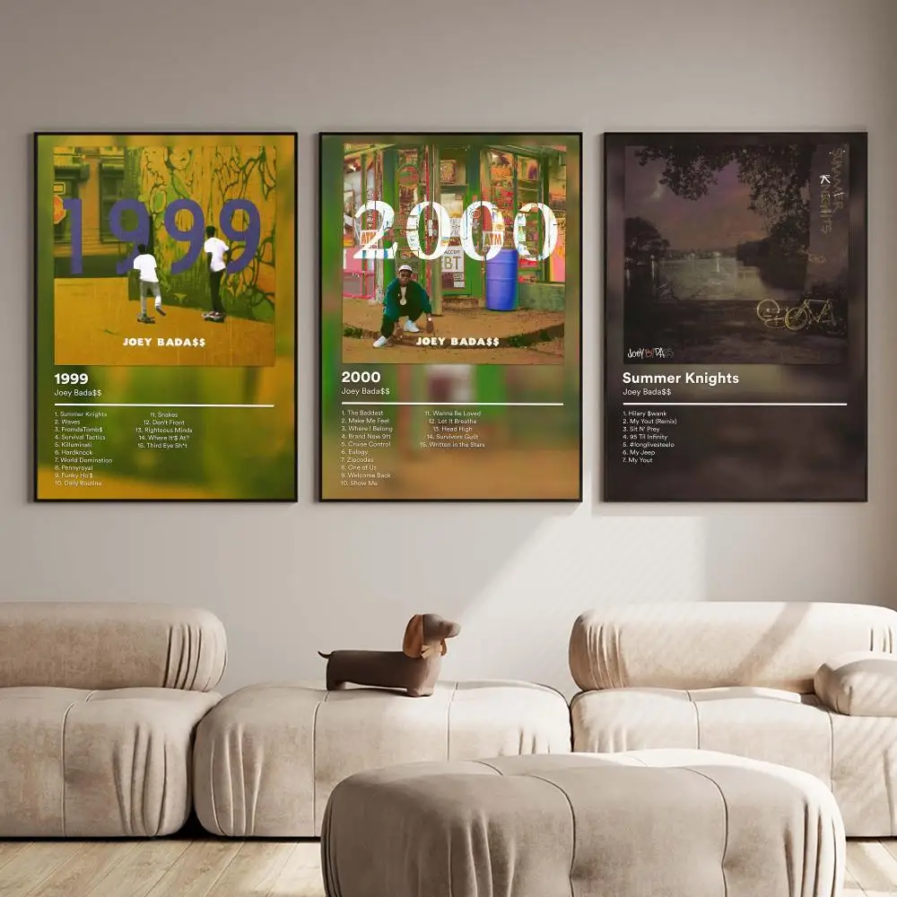 Popular Rapper J-Joey Badass Poster PP Wall Decor Posters Celebrity Music Art Prints Bedroom Office Gift