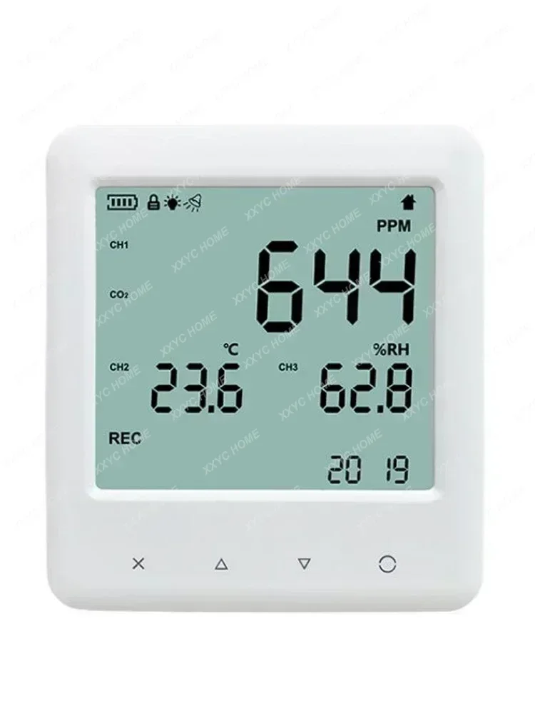 YEM-40L Air Quality CO2 Data Logger Carbon Dioxide Temperature Humidity Monitor