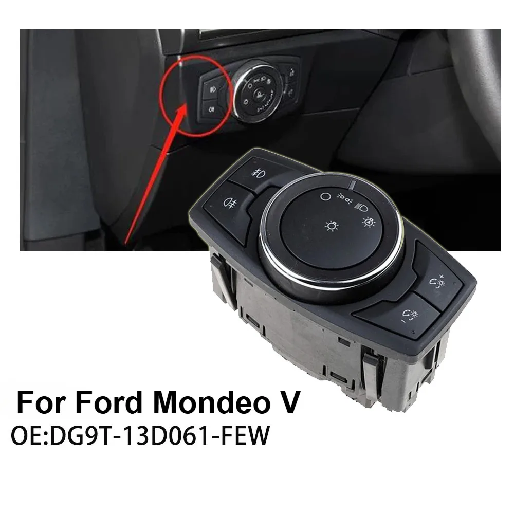 DG9Z11654FB Headlight Switch Fog Light Control Button DG9T-13D061-FEW For Ford Mondeo V 2014-2019