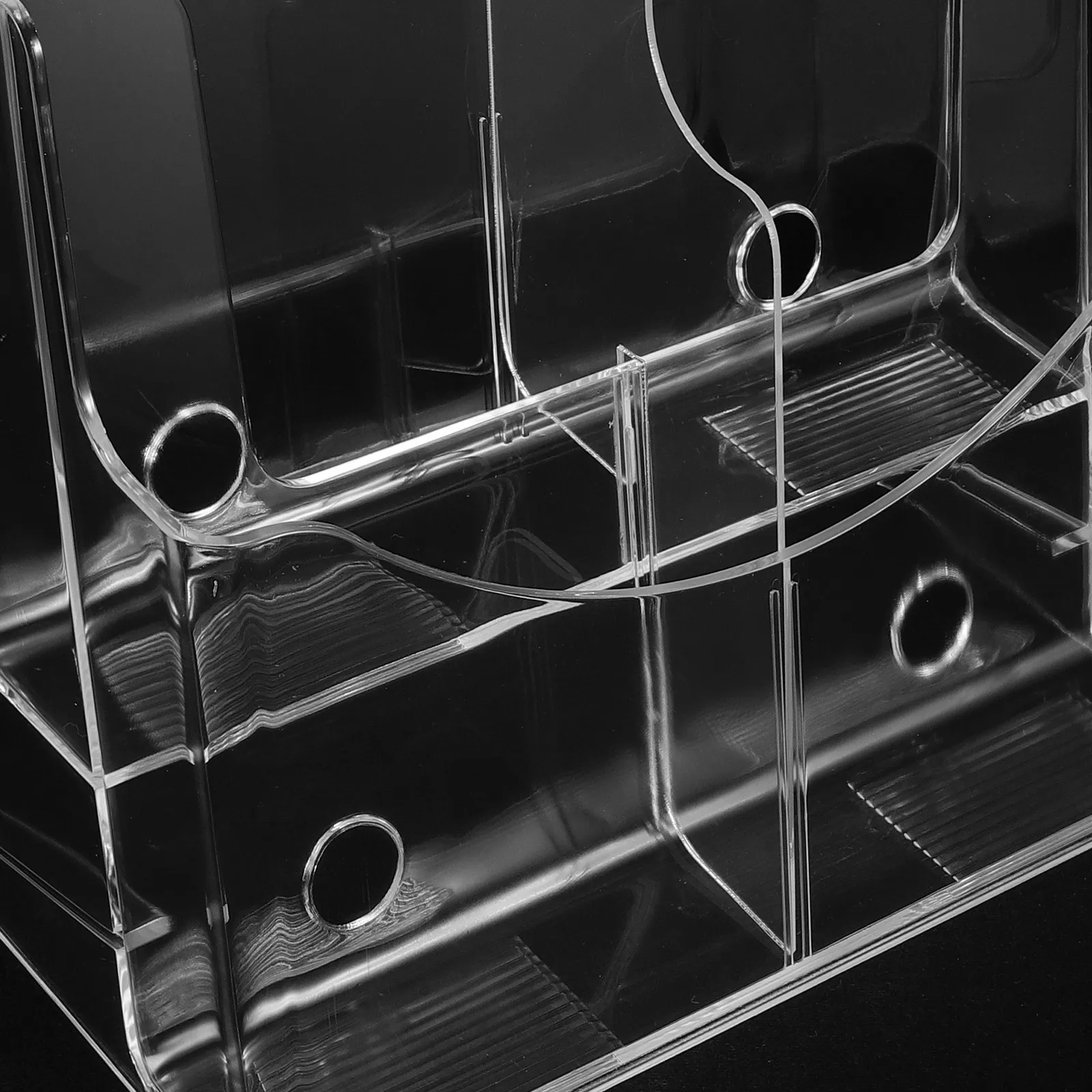 

Multi-Layer A4 Transparent Acrylic File Stand Desktop Literature Organizer Office Desk Magazine Holder Vertical File Folder