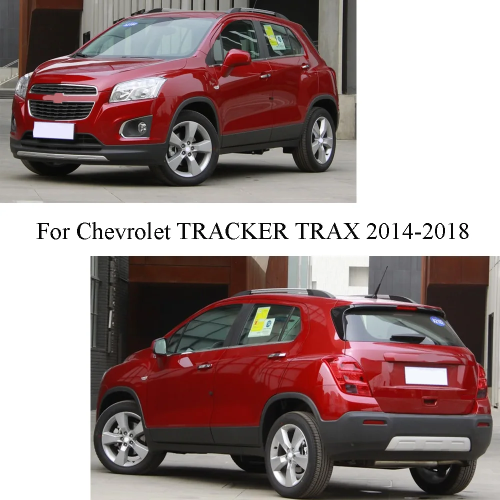 Car Sticker Garnish Pillar Window Middle Strip Trim Frame Hoods Parts For Chevrolet TRACKER TRAX 2014 2015 2016 2017 2018