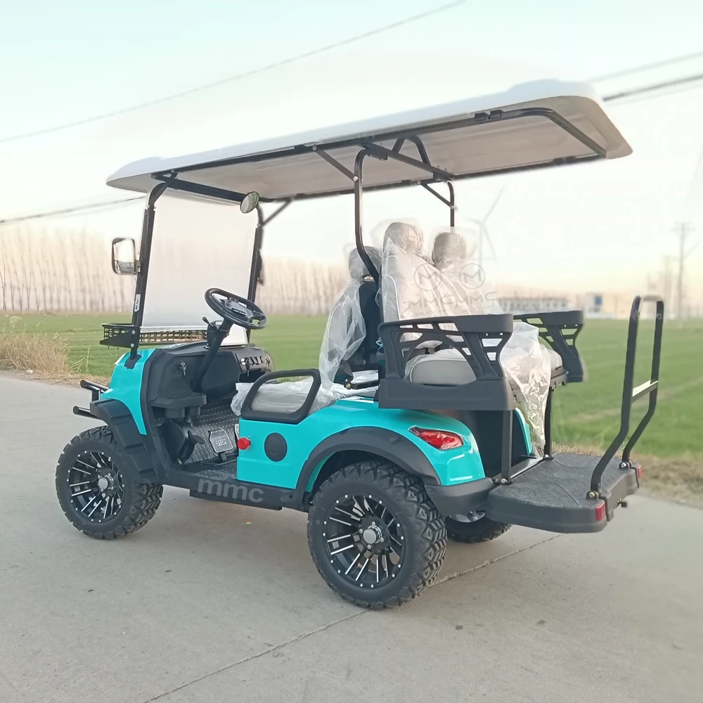 60V/72V Lithium Battery 4 seater Cool Adult Golf Scooter Best Price 2+2 Seater 4KW/5KW/7.5KW Lifted Electric Golf Carts