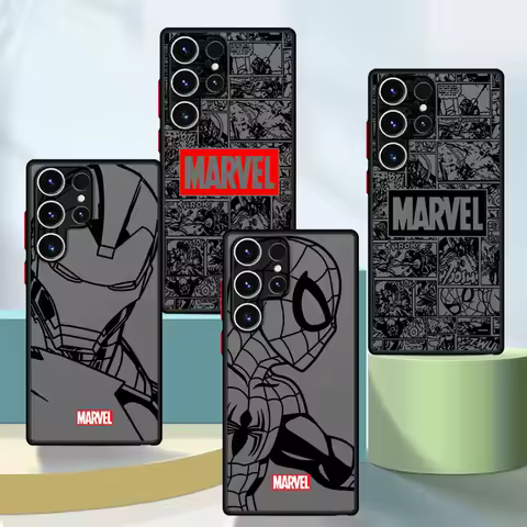 Marvel Spiderman Ironman Phone case for Samsung Galaxy S9 S10 Plus S20 S21 S22 S23 S24 S25 Plus Ultra FE fundas cases