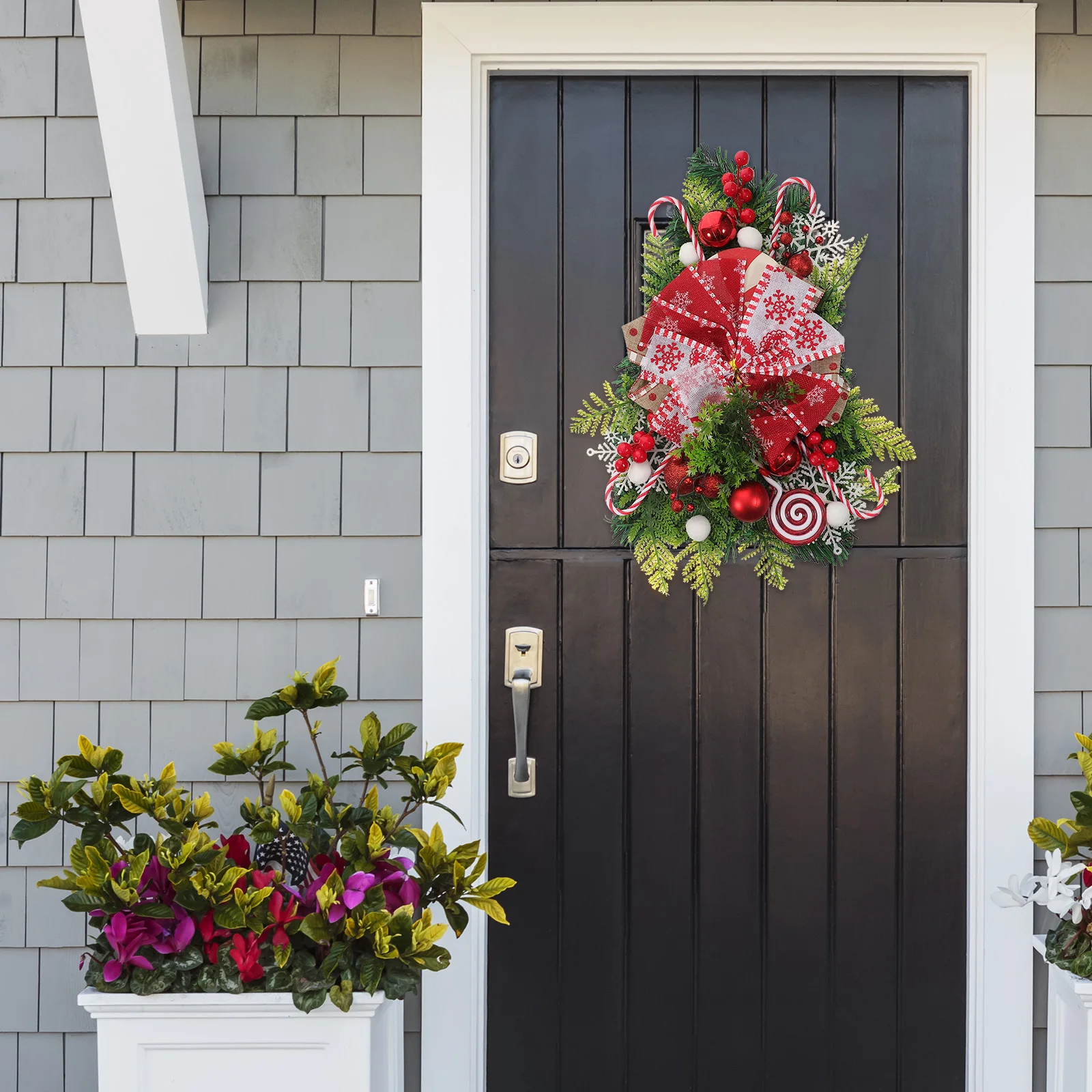 

Christmas Pendant Hanging Decor For Xmas Tree Door Wall Party Centerpiece Candy Theme Green Ornament Festival Decoration