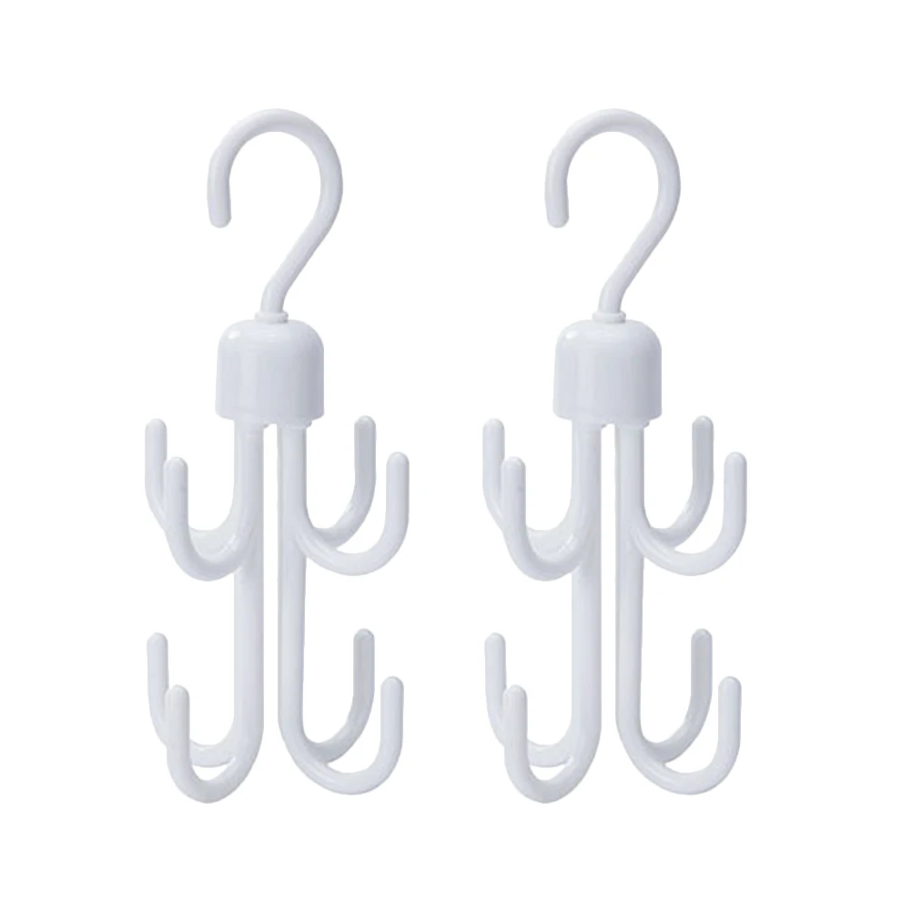 

2 pcs Rotating Eight Claw Multifunctional Closet Organizer For Home Office Hat Scarf Tie Towels Hanger Environmental Protection